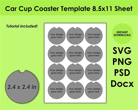 Printable Coaster Sheets